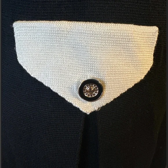 Vintage Moschino Jeans Sweater Knit Black Dress L (fits S/M) - Picture 8 of 13